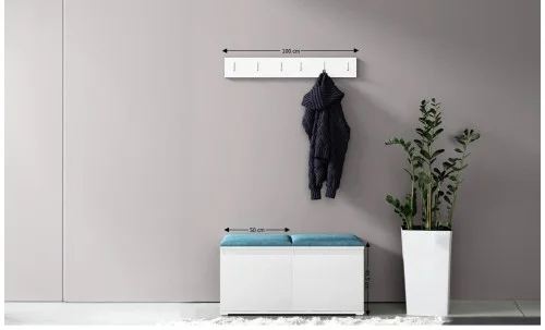 Cuier Hol Max 5, Alb/ Albastru - Trinity 13