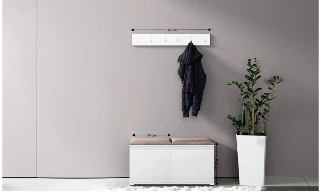 Cuier Hol Max 5, Alb/ Maro - Trinity 6 1