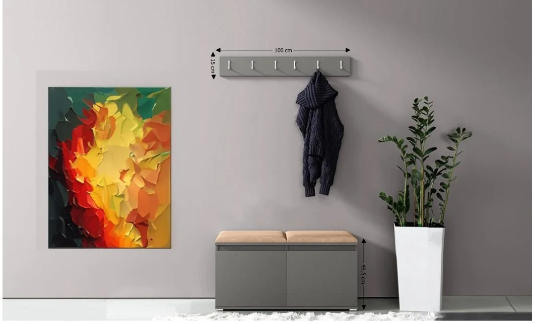 Cuier Hol Max 5, Grafit/ Bej - Trinity 4 1