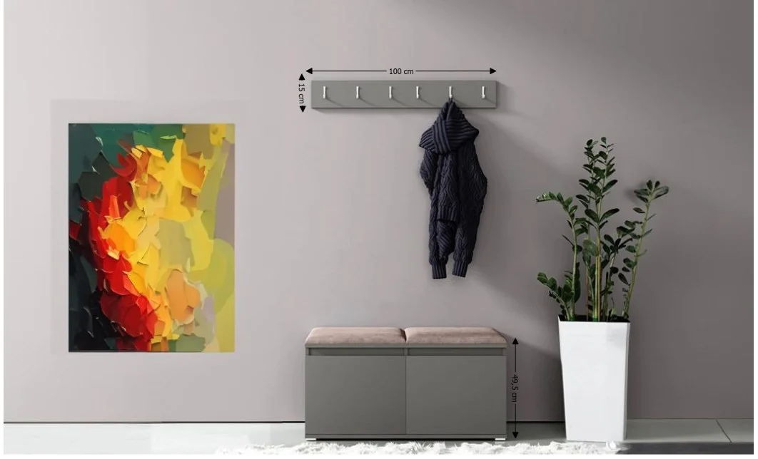 Cuier Hol Max 5, Grafit/ Maro - Trinity 5 1