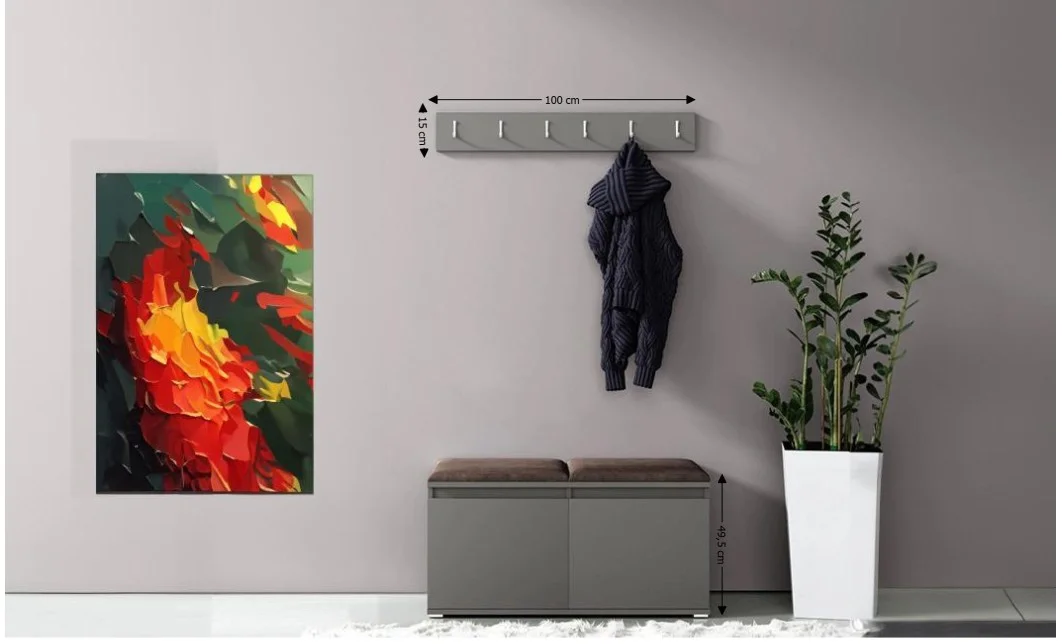 Cuier Hol Max 5, Grafit/ Maro - Trinity 8 1