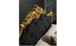 Dormitor Clasic Anette Nero cu Dulap 4 Uși