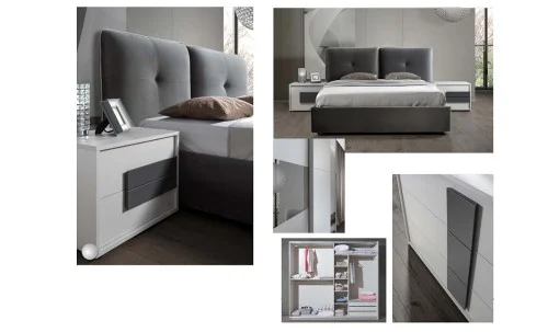 Dormitor Modern Blossom cu Dulap 2 Uși 