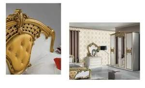 Dormitor Eva Bianco Gold 6A 160