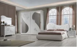 Dormitor Modern Rebbeca cu Dulap 2 Uși