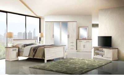 Dormitor July Alb/Sonoma  Dormitor July Alb/Sonoma