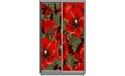 Dulap Print 2 Usi 2733, L100 x H220 x A60