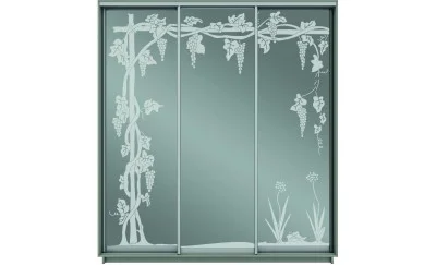 Dulap Oglinda Sablata 3 Usi CT771, L190 X H220 X A45