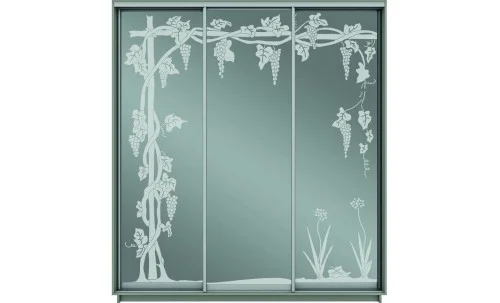 Dulap Oglinda Sablata 3 Usi CT771, L190 X H220 X A45