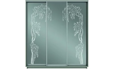 Dulap Oglinda Sablata 3 Usi CT772, L190 X H220 X A45