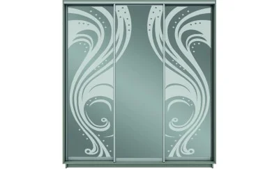 Dulap Oglinda Sablata 3 Usi CT774, L190 X H220 X A45