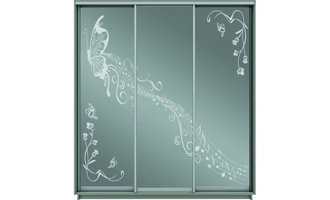 Dulap Oglinda Sablata 3 Usi CT777, L190 X H220 X A45