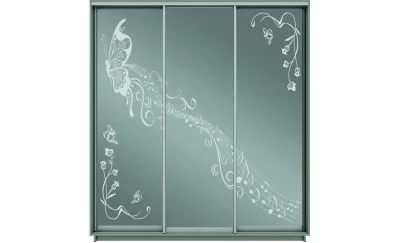 Dulap Oglinda Sablata 3 Usi CT777, L190 X H220 X A45