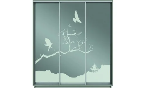 Dulap Oglinda Sablata 3 Usi CT778, L190 X H220 X A45