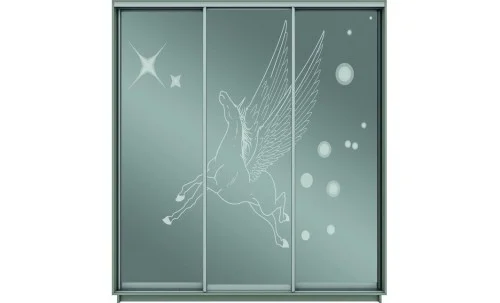 Dulap Oglinda Sablata 3 Usi CT787, L190 X H220 X A45