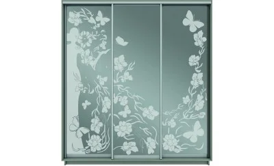 Dulap Oglinda Sablata 3 Usi CT790, L190 X H220 X A45