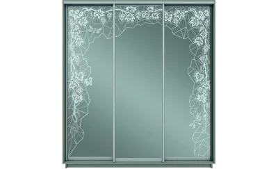 Dulap Oglinda Sablata 3 Usi CT792, L190 X H220 X A45