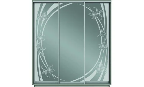 Dulap Oglinda Sablata 3 Usi CT799, L190 X H220 X A45