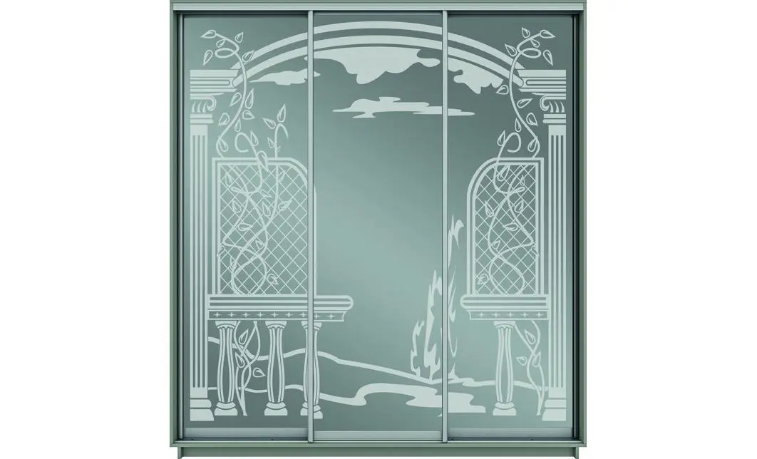 Dulap Oglinda Sablata 3 Usi СТ813, L190 X H220 X A45