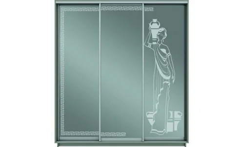 Dulap Oglinda Sablata 3 Usi СТ904, L190 X H220 X A45