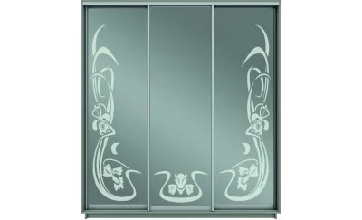 Dulap Oglinda Sablata 3 Usi СТ917, L190 X H220 X A45