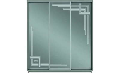 Dulap Oglinda Sablata 3 Usi СТ928, L190 X H220 X A45