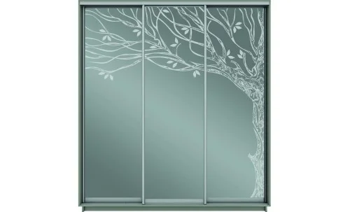 Dulap Oglinda Sablata 3 Usi СТ931, L190 X H220 X A45