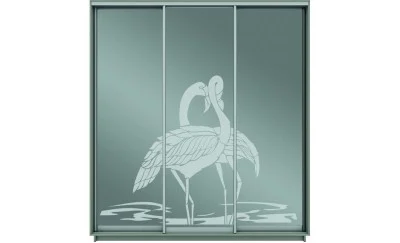 Dulap Oglinda Sablata 3 Usi СТ933, L190 X H220 X A45