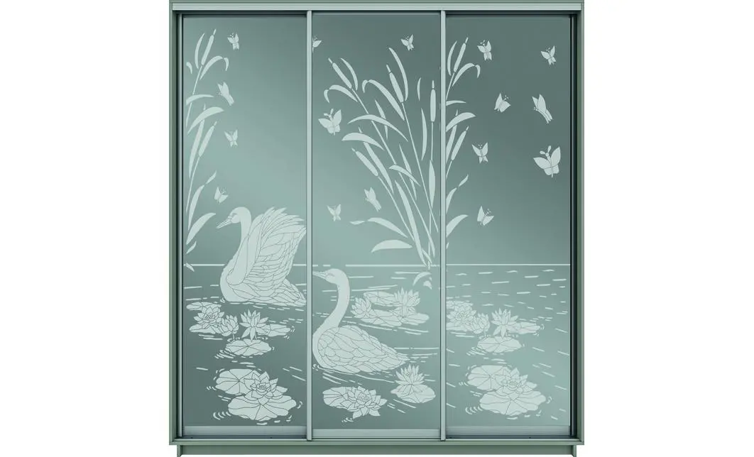 Dulap Oglinda Sablata 3 Usi СТ962, L190 X H220 X A45