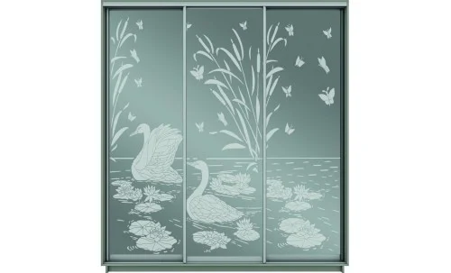 Dulap Oglinda Sablata 3 Usi СТ962, L190 X H220 X A45