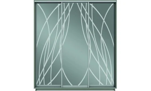 Dulap Oglinda Sablata 3 Usi СТ968, L190 X H220 X A45