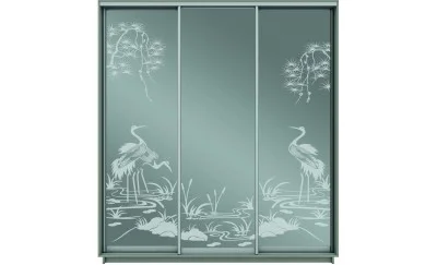 Dulap Oglinda Sablata 3 Usi СТ978, L190 X H220 X A45