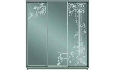 Dulap Oglinda Sablata 3 Usi СТ980, L190 X H220 X A45