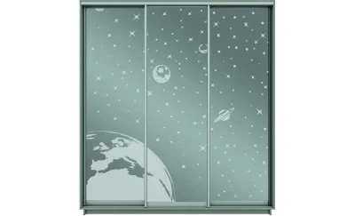 Dulap Oglinda Sablata 3 Usi СТ983, L190 X H220 X A45