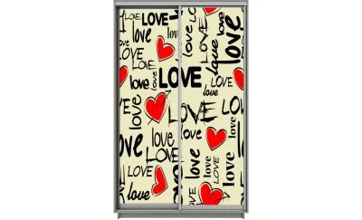 Dulap Print 2 Usi 2835, L100 x H220 x A60