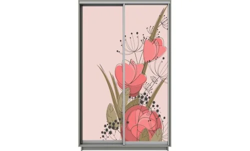 Dulap Print 2 Usi 2974, L100 x H220 x A60