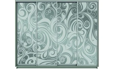 Dulap Oglinda Sablata 4 Usi СТ1000, L310 X H220 X A45