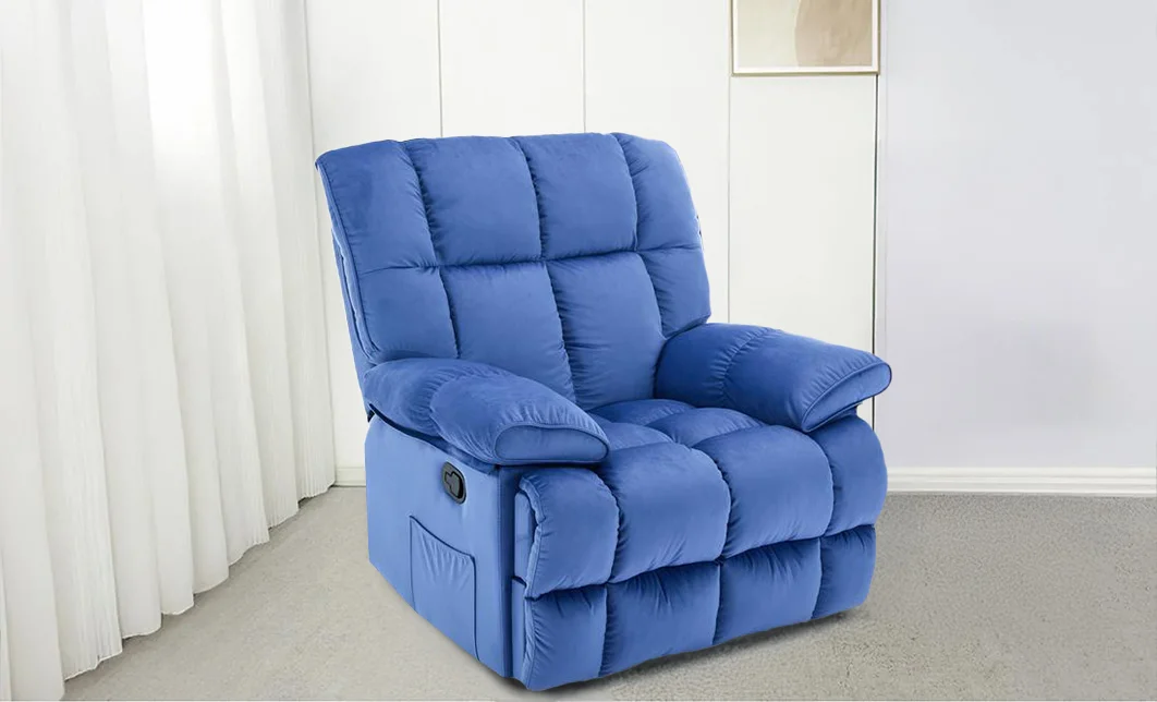 Fotoliu cu Recliner Manual KJC4423 Albastru