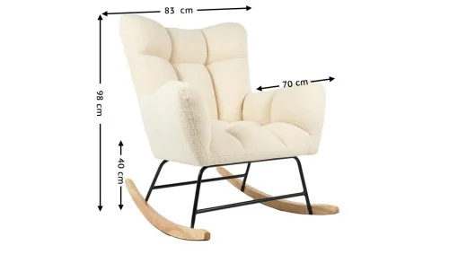 Fotoliu Living tip Balansoar KJLC037 Bej