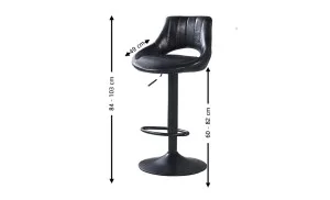 Scaun Bar KJC338 Negru