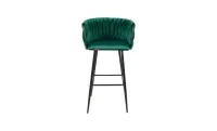 Scaun Bar KJC365 Verde cu Picioare Negre 4