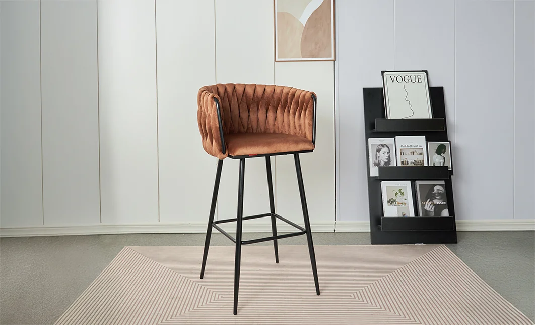 Scaun Bar KJC365 Maro & Picioare Negre