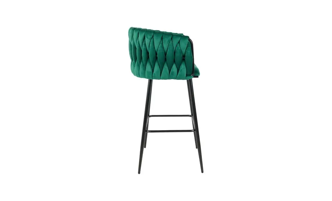 Scaun Bar KJC365 Verde cu Picioare Negre 5