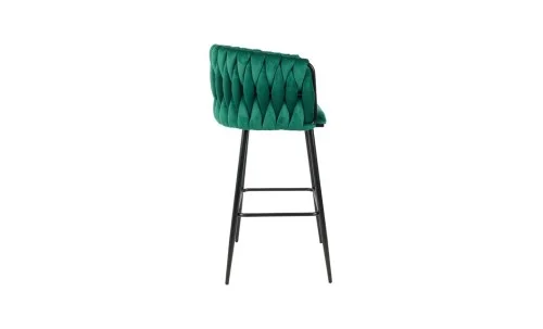 Scaun Bar KJC365 Verde cu Picioare Negre