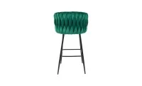 Scaun Bar KJC365 Verde cu Picioare Negre 3
