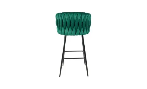 Scaun Bar KJC365 Verde cu Picioare Negre