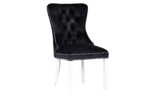 Scaun Living KJC005 Negru/Alb