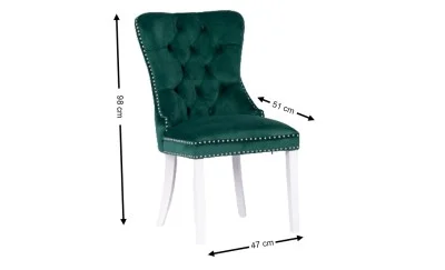 Scaun Living KJC005 Verde/Alb