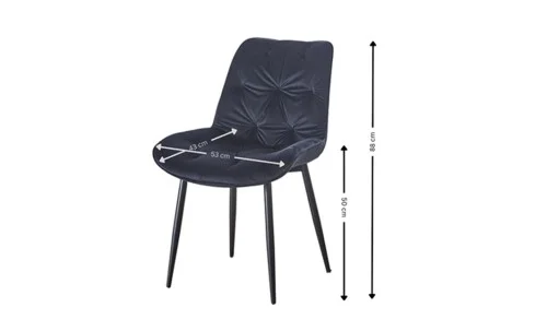 Scaun Living KJC0357 Negru