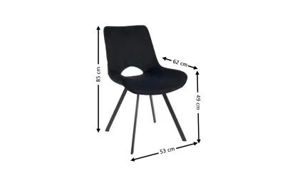 Scaun Living KJC361 Negru